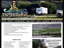 Tablet Screenshot of hoodooresort.com